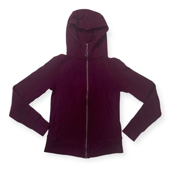 Lululemon size 4 scuba hoodie purple jacket full zip - Picture 1 of 10